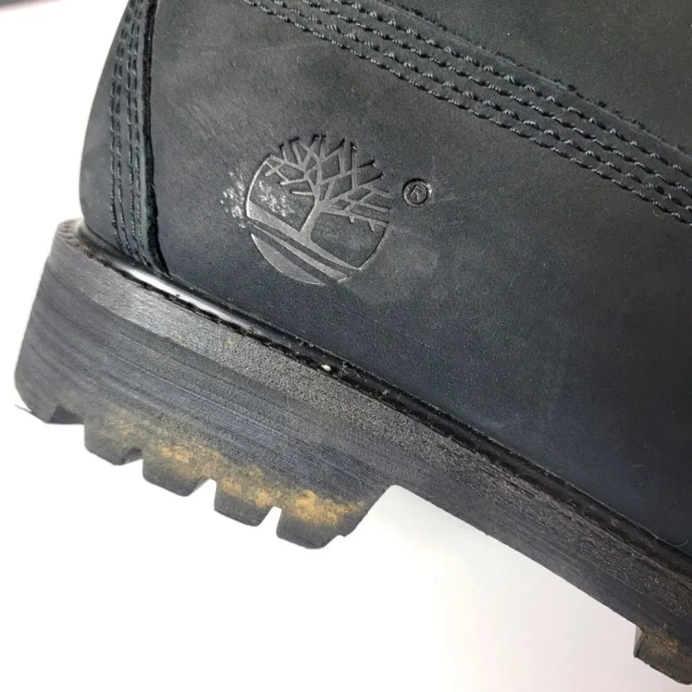 Timberland Black Nubuck Suede Boots 10661 Size 7